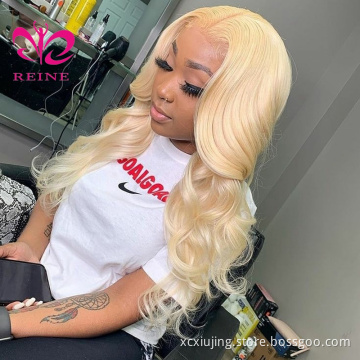 613 Blonde HD Lace Frontal Wigs Glueless Body Wave Pre Plucked Baby Hair 13x4 Lace Front Human Hair Wigs Natural Hairline